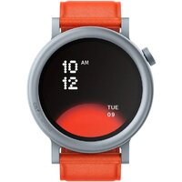 CMF Watch Pro 2 (светло-серый, оранжевый кожаный ремешок)