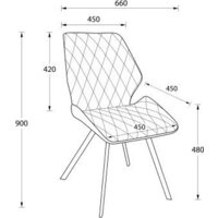 Стул Мамадома Rafael M-R 360 (b03 Cream Lux/золото) - Превью изображения №15 — Интернет-Магазин TECNO.BY