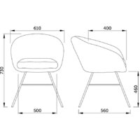 AksHome Amur (светло-коричневый велюр/золото) Image #7