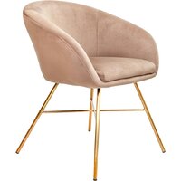 AksHome Amur (светло-коричневый велюр/золото)