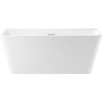 Wellsee Graceful Pro 140x74 230901001 (отдельностоящая ванна белый глянец, экран, ножки, сифон-автомат хром)