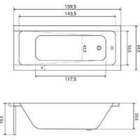 Lauter Estelle 160 21206060 (с каркасом, лицевым экраном белого цвета) Image #25