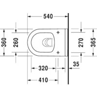 Унитаз подвесной Duravit Starck 2527090000 - Превью изображения №3 — Интернет-Магазин TECNO.BY