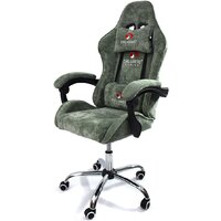 Игровое (геймерское) кресло Calviano Nero (green plush) - Превью изображения №3 — Интернет-Магазин TECNO.BY