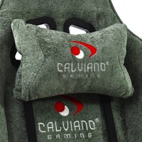 Игровое (геймерское) кресло Calviano Nero (green plush) - Превью изображения №13 — Интернет-Магазин TECNO.BY