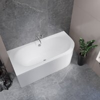 Ванна Lauter Bliss 160 L 21201061L (с ножками и сифоном 21Y11030 хром) - Превью изображения №8 — Интернет-Магазин TECNO.BY