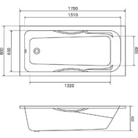 Lauter Regina 21014171 170x80 с сифоном 21Y11021 (матовый черный) Image #21