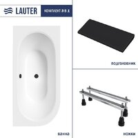 Lauter Bliss 160х75 P 21201062P (с ножками и черным подголовником)