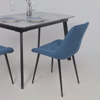 AksHome AV 405 (синий бархат Confetti deep ocean/черный) Image #17