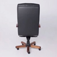 AksHome Атлант экстра (орех светлый, кожа черная) Image #5