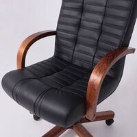 AksHome Атлант экстра (орех светлый, кожа черная) Image #10