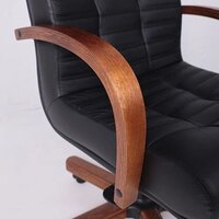 AksHome Атлант экстра (орех светлый, кожа черная) Image #6