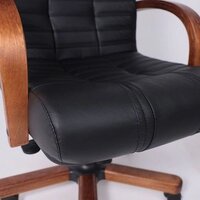 AksHome Атлант экстра (орех светлый, кожа черная) Image #7