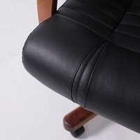 AksHome Атлант экстра (орех светлый, кожа черная) Image #9