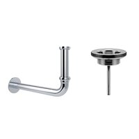 Wellsee Drainage System 182101005 (сифон, выпуск, хром)