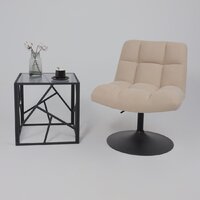 AksHome Grande (песочная ткань Linen Fabric-3/черный) Image #3