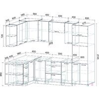 Интерлиния Мила Лайт 1.68x2.6 левая (белый платинум/белый платинум/дуб бунратти) Image #6