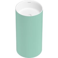 Wellsee Chalice Perfection 230620000 (отдельностоящий, без отверстия под смеситель, цвет матовый светло-зеленый/глянцевый белый) Image #2