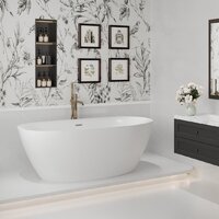 Wellsee Enjoy e Amedeo 175x83 23740101R (отдельностоящая ванна белый глянец, экран, ножки, сифон-автомат хром) Image #8