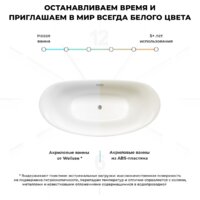 Wellsee Enjoy e Amedeo 175x83 23740101R (отдельностоящая ванна белый глянец, экран, ножки, сифон-автомат хром) Image #7
