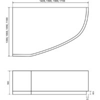 Lauter Valencia 150x100 2102150L (с каркасом и сифоном 21Y11030 хром) Image #19