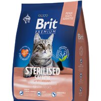 Brit Premium Cat Sterilized Salmon and Chicken (для стерилизованных кошек с лососем и курицей) 8 кг