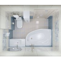 Ванна Triton Николь 160x100L (с каркасом, экраном и сифоном) - Превью изображения №4 — Интернет-Магазин TECNO.BY