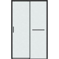 Grossman Style 130x195 100.K33.05.130.21.02 (черный матовый/стекло шиншилла)