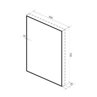 Wellsee Зеркало с фоновой LED-подсветкой 7 Rays' Spectrum 172200860, 50 х 70 см (с сенсором и регулировкой яркости освещения) Image #9