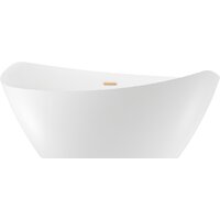 Wellsee L’univers 177,5x91 236401004 (отдельностоящая ванна белый глянец, экран, ножки, сифон-автомат золото)