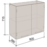 Артём-Мебель 800мм СН-114.29 (ДСП бетон спаркс лайт) Image #2