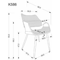 Halmar K586 (черный/орех) Image #11