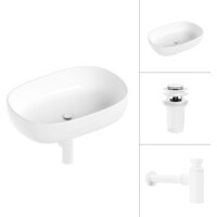 Lauter 21836 + клапан 21190W + сифон 21635W (белый матовый) Image #1