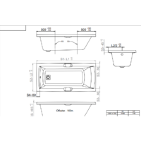 Ванна Triton Алекса 150x75 (с каркасом, сифоном, экраном и торцевым экраном) - Превью изображения №9 — Интернет-Магазин TECNO.BY
