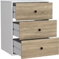 Mio Tesoro Мини 3 ящика 2.07.03.060.11 (белый/сонома) Image #3