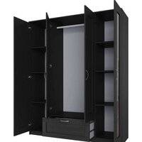 Mio Tesoro Сириус 4-х створчатый 1 ящик с 2-мя зеркалами 2.02.01.042.5 (дуб венге) Image #3