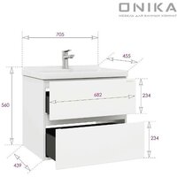 Onika Тумба под умывальник Эвада 70 107061 Image #10