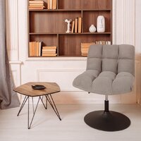 AksHome Grande (серая ткань Linen Fabric-11/черный) Image #5