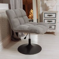 AksHome Grande (серая ткань Linen Fabric-11/черный) Image #8