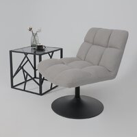 AksHome Grande (серая ткань Linen Fabric-11/черный) Image #11