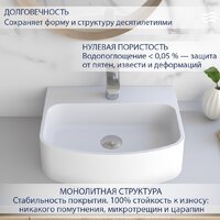Умывальник Lauter Molara 21M451PW (Pure White) - Превью изображения №2 — Интернет-Магазин TECNO.BY