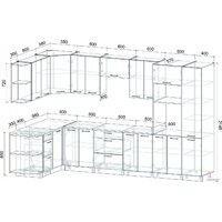 Интерлиния Мила Лайт 1.68x3.4 левая (бетон потленд/бетон портленд/дуб бунратти) Image #6