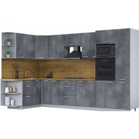 Интерлиния Мила Лайт 1.68x3.4 левая (бетон потленд/бетон портленд/дуб бунратти)