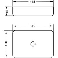 Умывальник Lauter 21842 + Cascade 21СК0655BS + сифон 21635B + дон.клапан 21190B (черный матовый) - Превью изображения №6 — Интернет-Магазин TECNO.BY