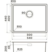 Omoikiri Tadzava 54-U/I-LG Ultra (светлое золото) Image #5