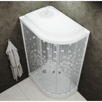 Душевая кабина Triton Коралл А3 120x80 L (мозаика) - Превью изображения №5 — Интернет-Магазин TECNO.BY