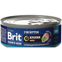 Brit Premium By Nature для котят с мясом кролика 100 г