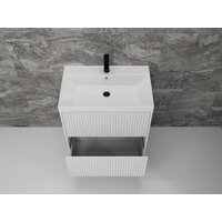  Symbolite Тумба под умывальник Стокгольм 70 Classic Push 2 ящика (белый рифленый софт) - Превью изображения №5 — Интернет-Магазин TECNO.BY