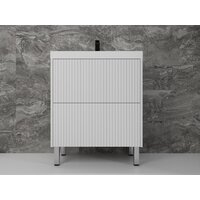 Symbolite Тумба под умывальник Стокгольм 70 Classic Push 2 ящика (белый рифленый софт) - Превью изображения №2 — Интернет-Магазин TECNO.BY