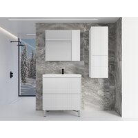  Symbolite Тумба под умывальник Стокгольм 70 Classic Push 2 ящика (белый рифленый софт) - Превью изображения №6 — Интернет-Магазин TECNO.BY